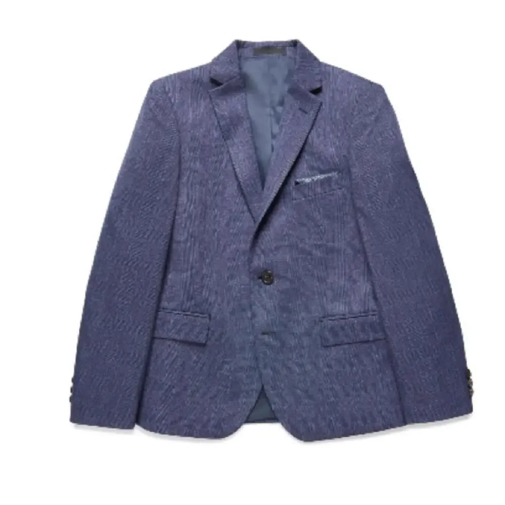 Lauren Ralph Lauren Big Boys Plaid Sport Coat - Navy, jacket suit 16R [COPY]